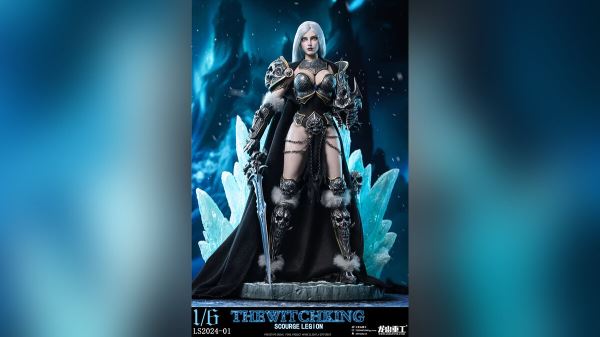 Показана крутая фигурка женской версии Короля Лича из World of Warcraft. Теперь это горячая красотка